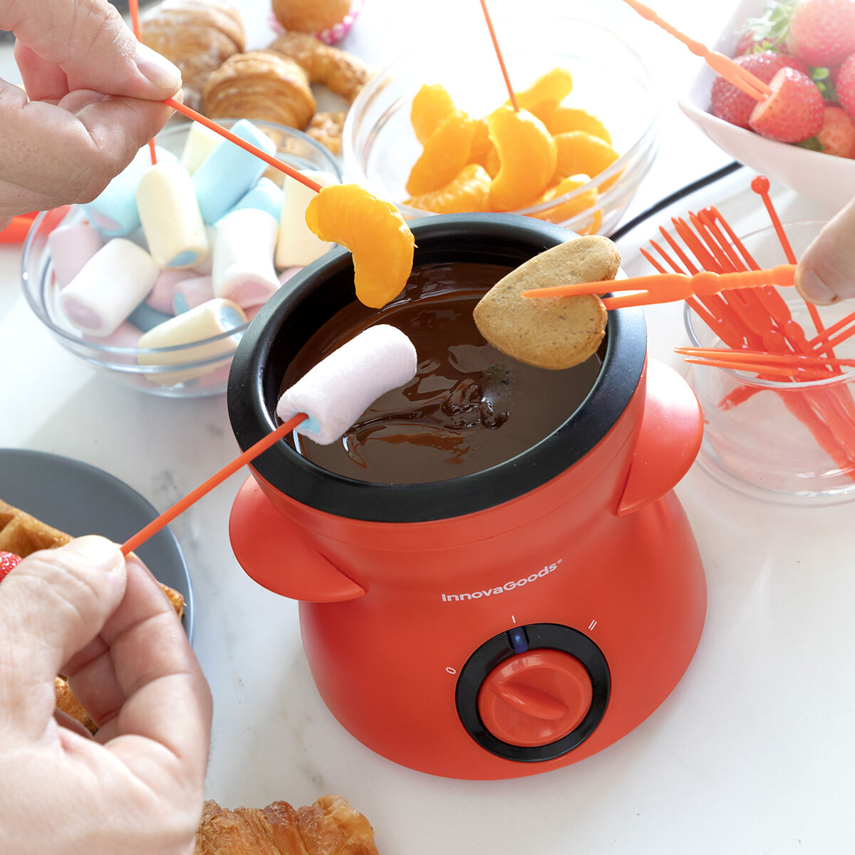 Chocolate Fondue with Accessories Fonlat InnovaGoods-11
