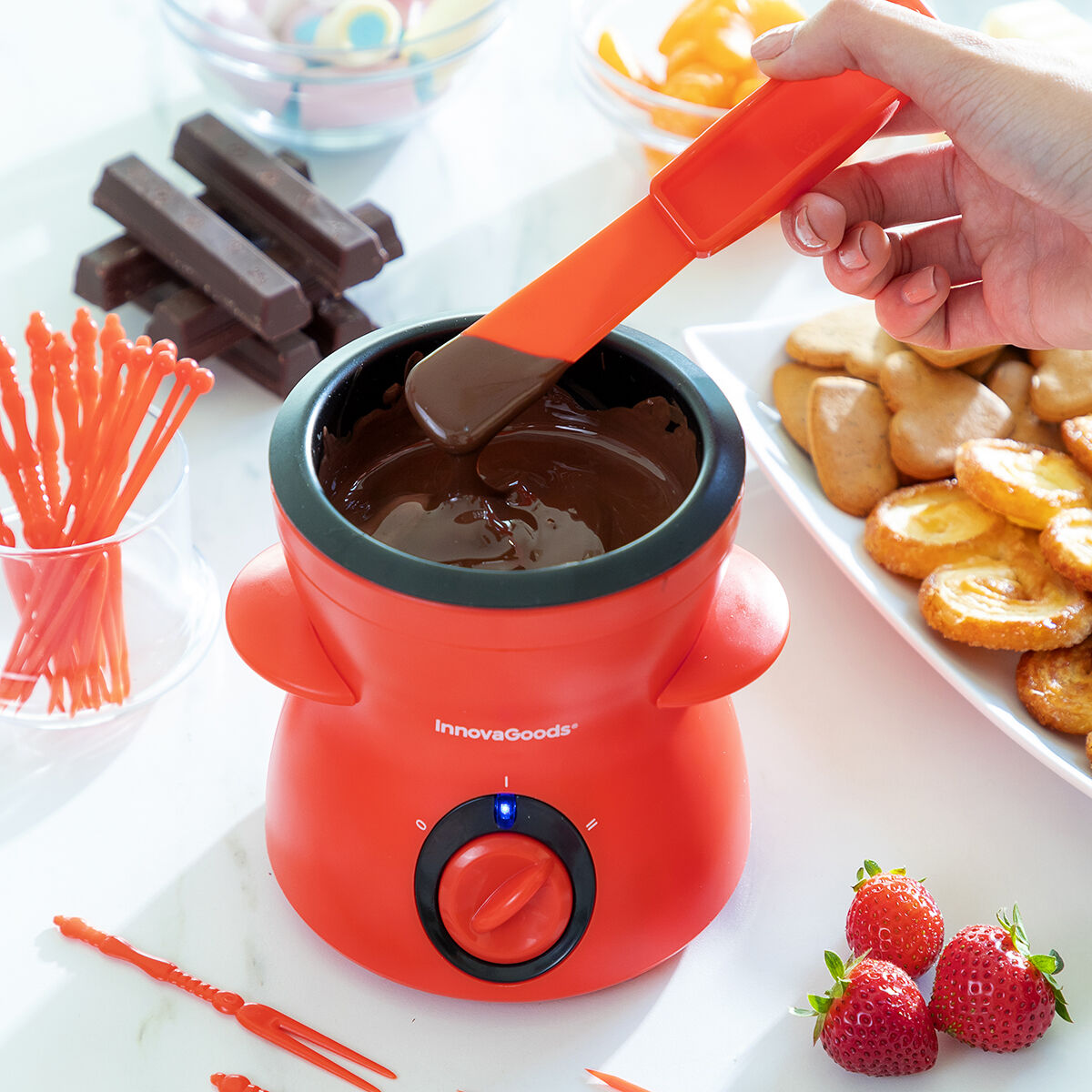 Chocolate Fondue with Accessories Fonlat InnovaGoods-7