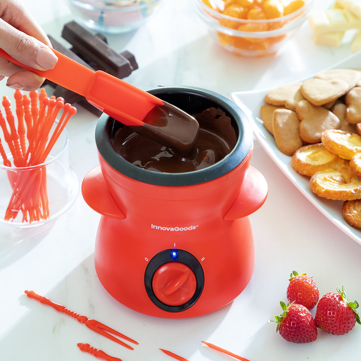 Chocolate Fondue with Accessories Fonlat InnovaGoods-6